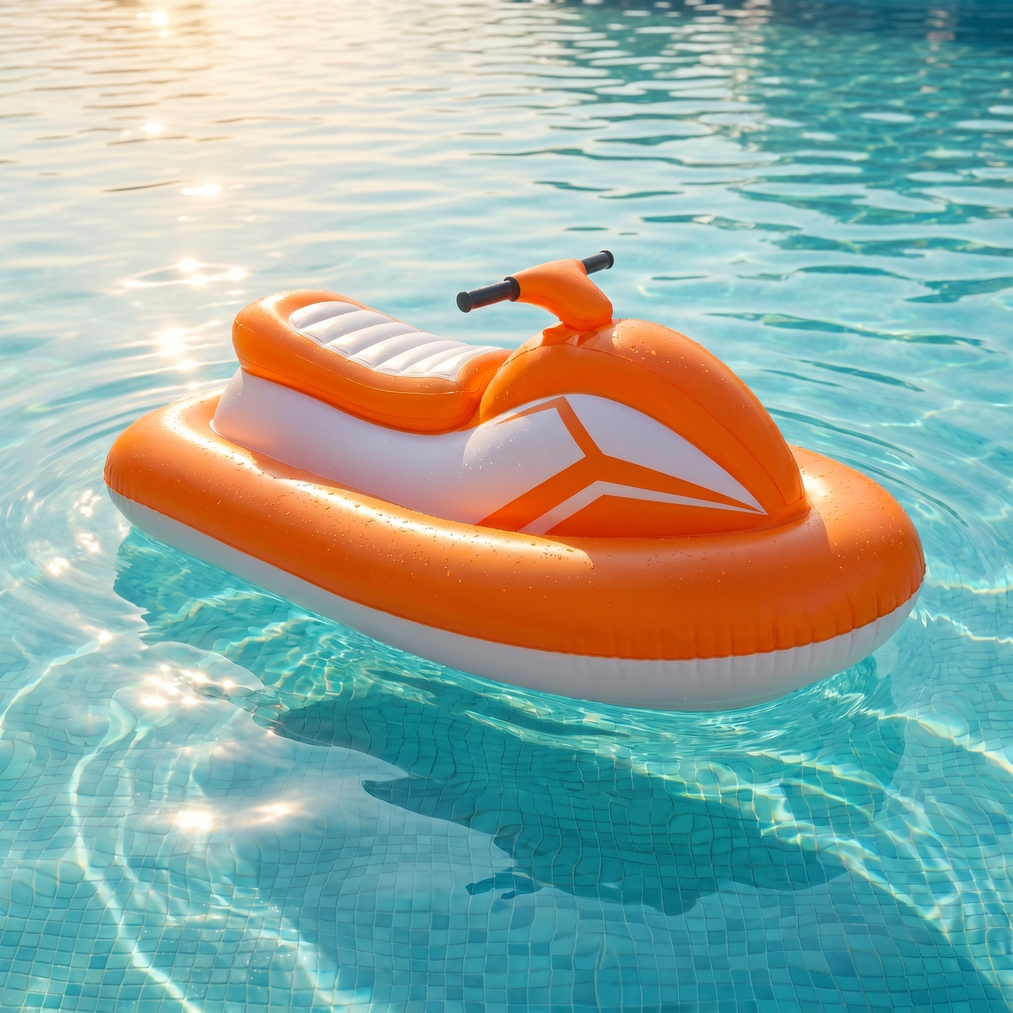 SplashRider inflatable jet ski on the water