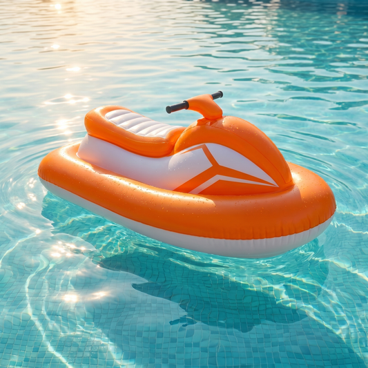 SplashRider inflatable jet ski on the water